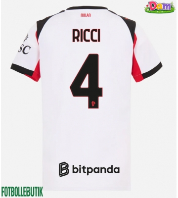 AC Milan Samuele Ricci #4 Bortatröja Kvinnor 2025-26 Kortärmad